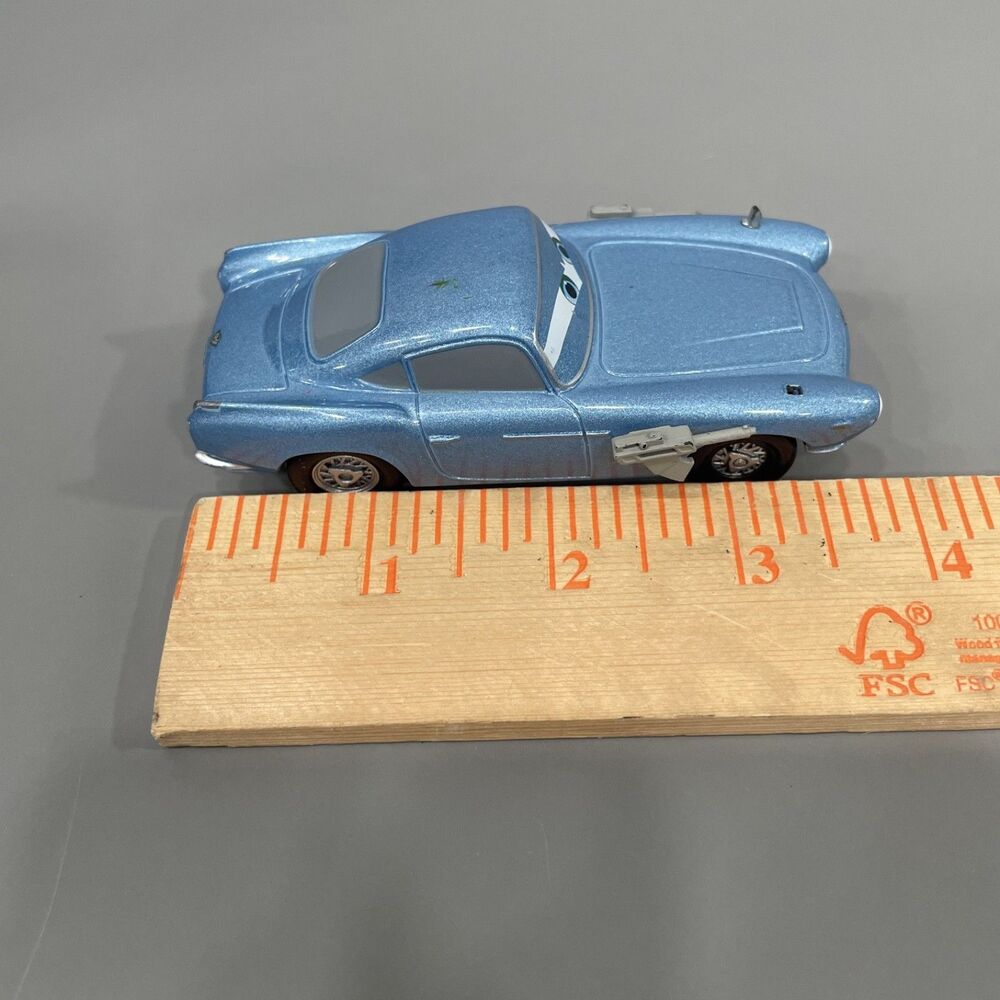 Disney Cars Finn McMissile Silver Secret Agent Spy Mattel Diecast Loose 1:55 - Picture 7 of 7